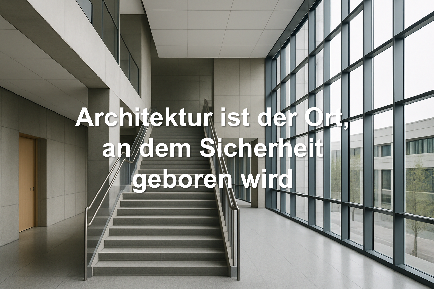 Architektur ist der Ort, an dem Sicherheit geboren wird